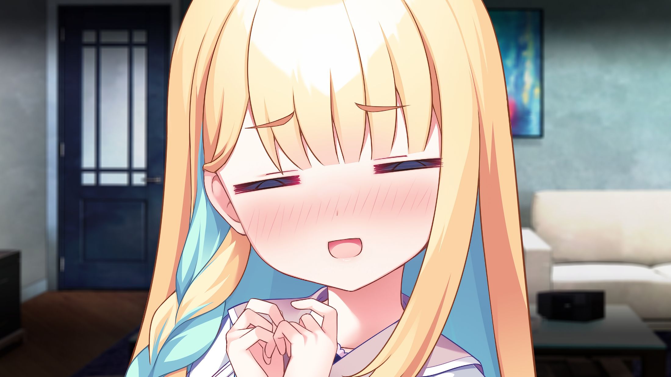 妹妹:柚子厨哥哥好臭啊! 黄毛:让我闻闻康!