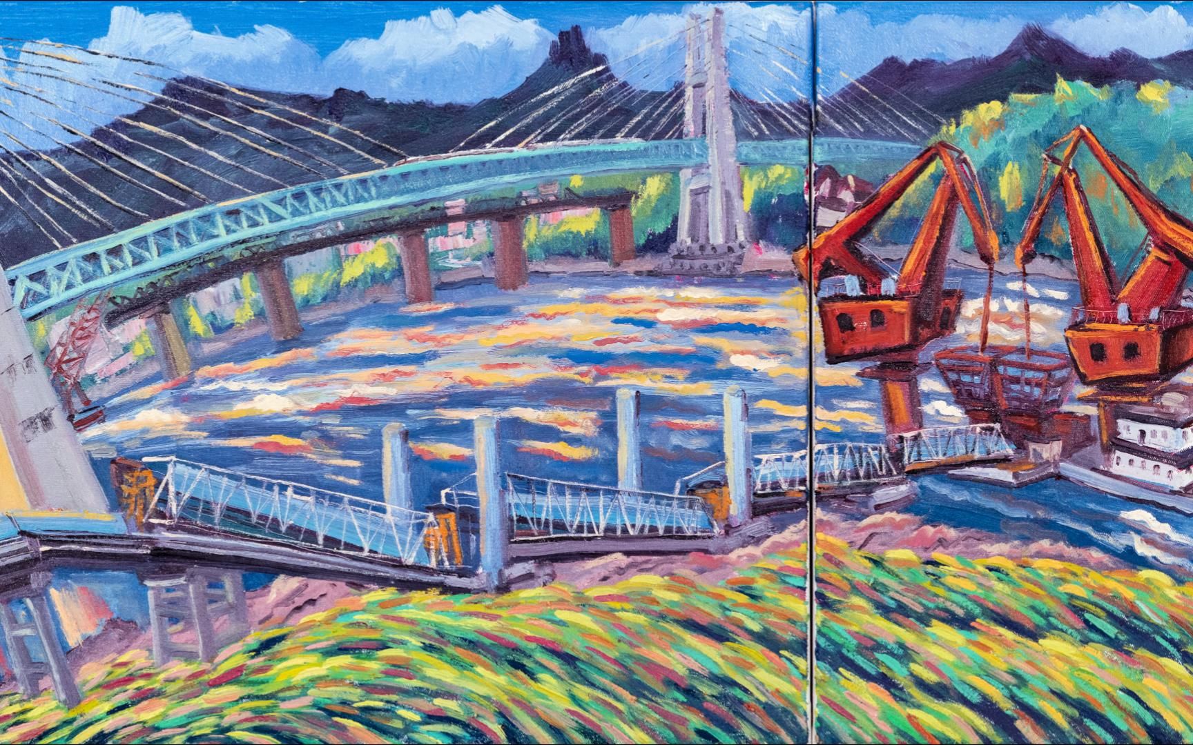 大桥上的复兴号