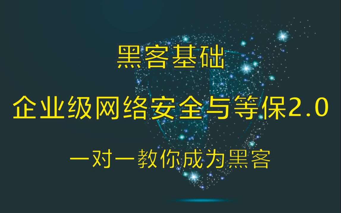 2020黑客实战入门教程 / 企业级网络Web安全基础哔哩哔哩bilibili