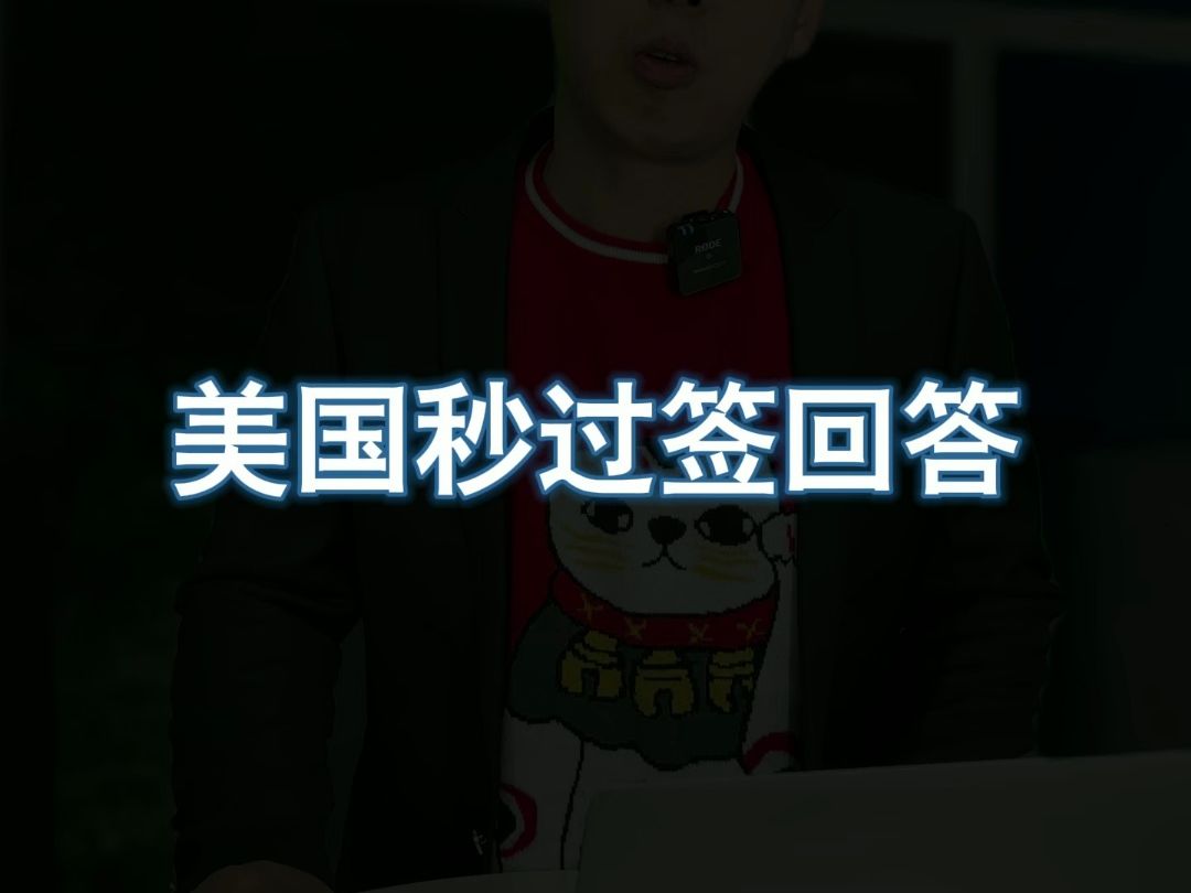 美国秒过签回答哔哩哔哩bilibili