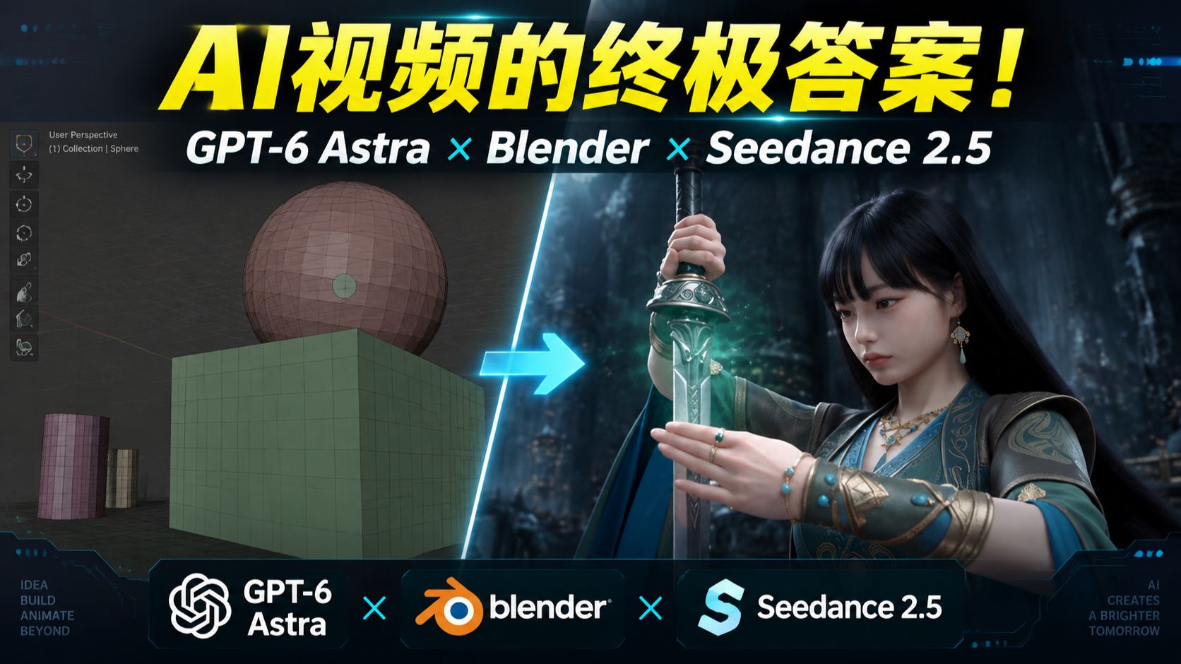 Blender 白模到 Seedance:三维预演视频工作流