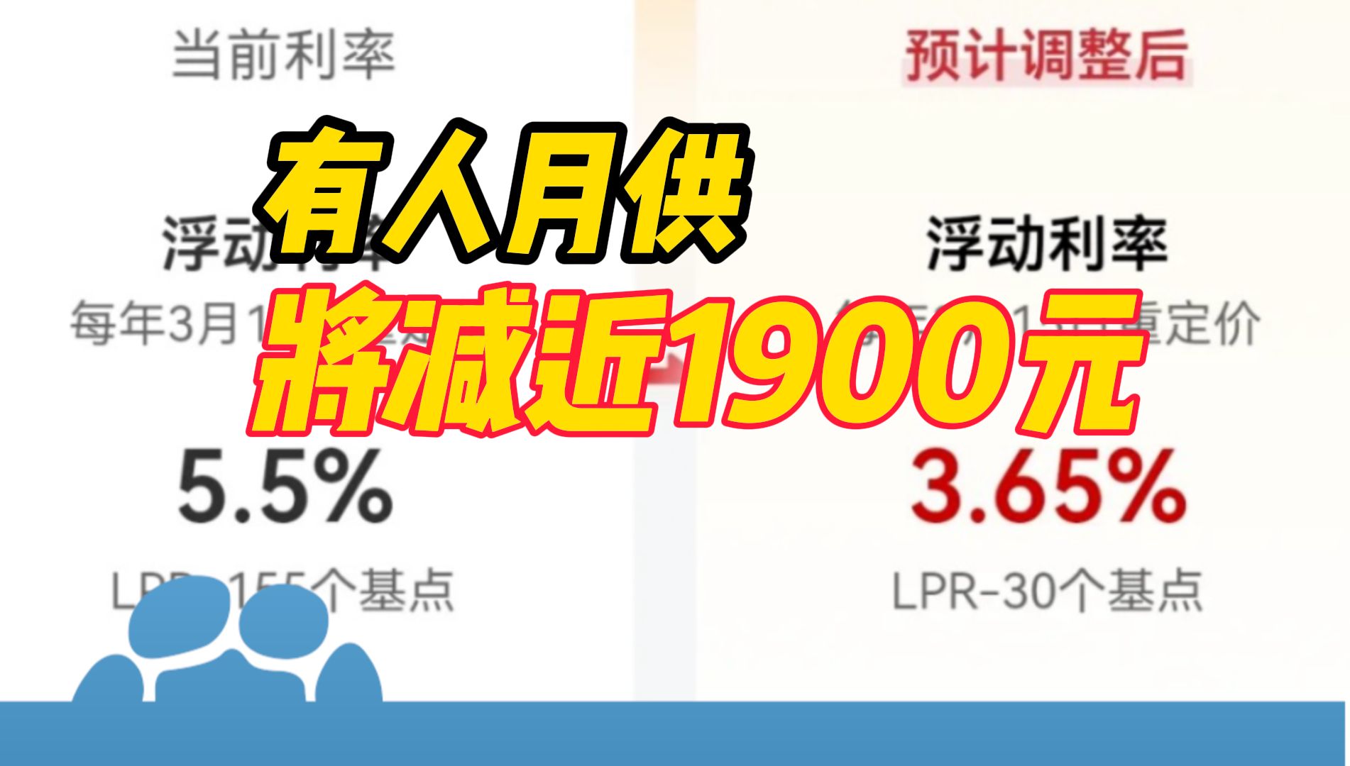 有人月供将减少近1900元!超20家银行宣布:10月25日将批量下调存量房贷利率哔哩哔哩bilibili