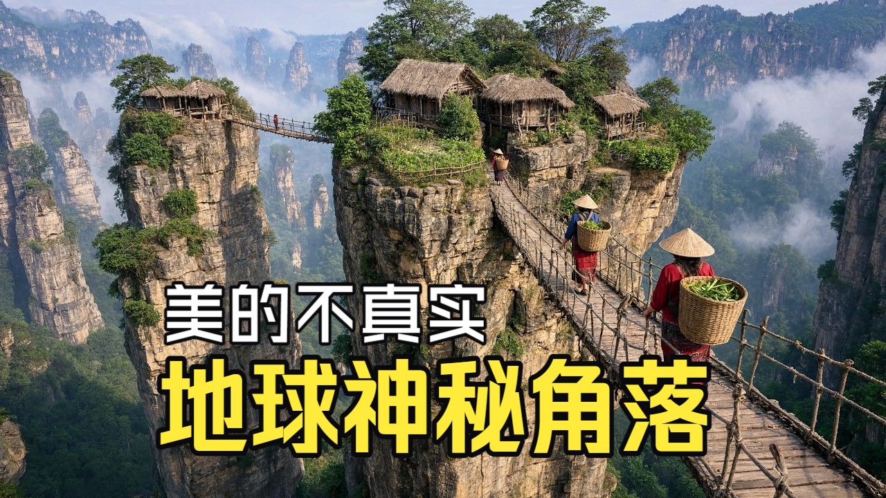 美的不真实的地球神秘角落