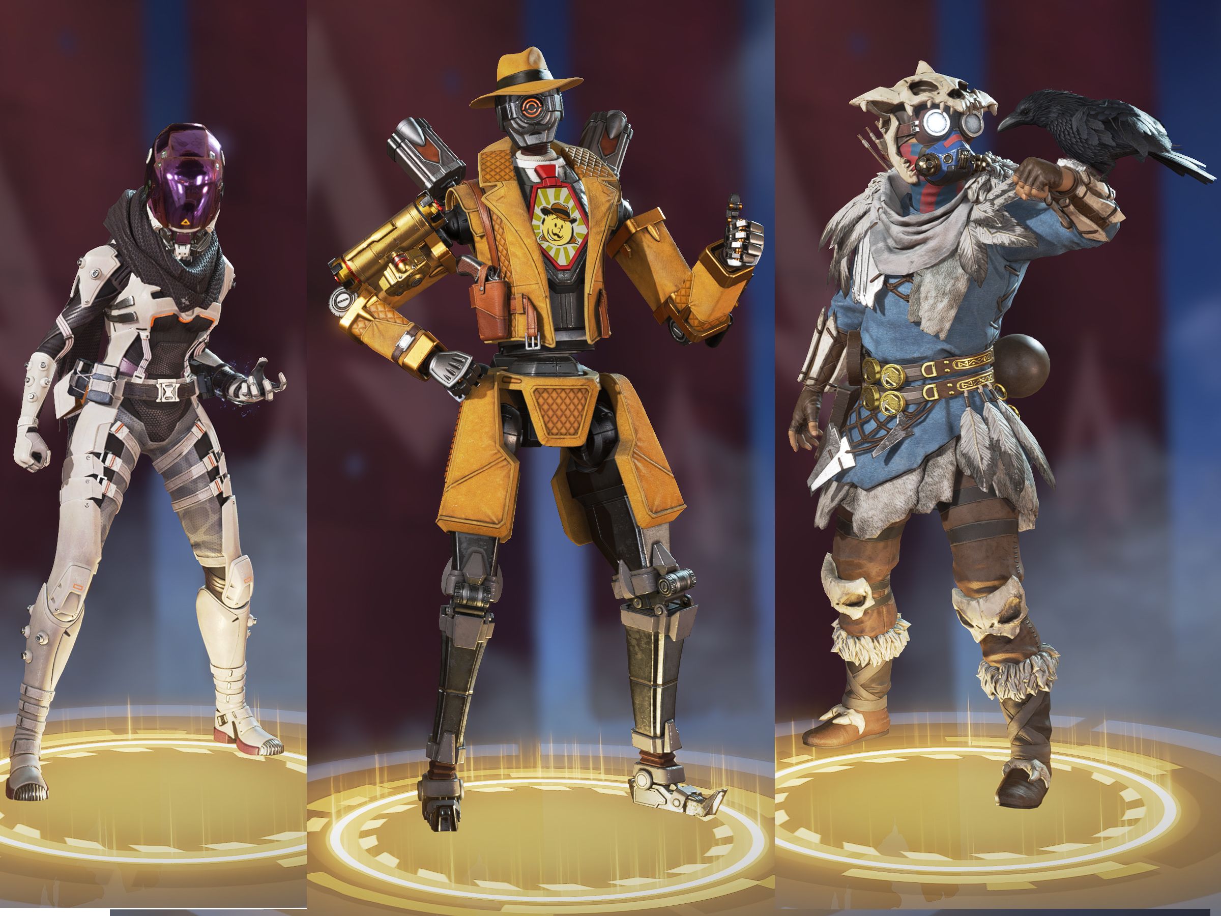 apex 特殊出场动画皮肤展示 虚空行者 黑色回忆录 年轻血液 蓝色轰炸