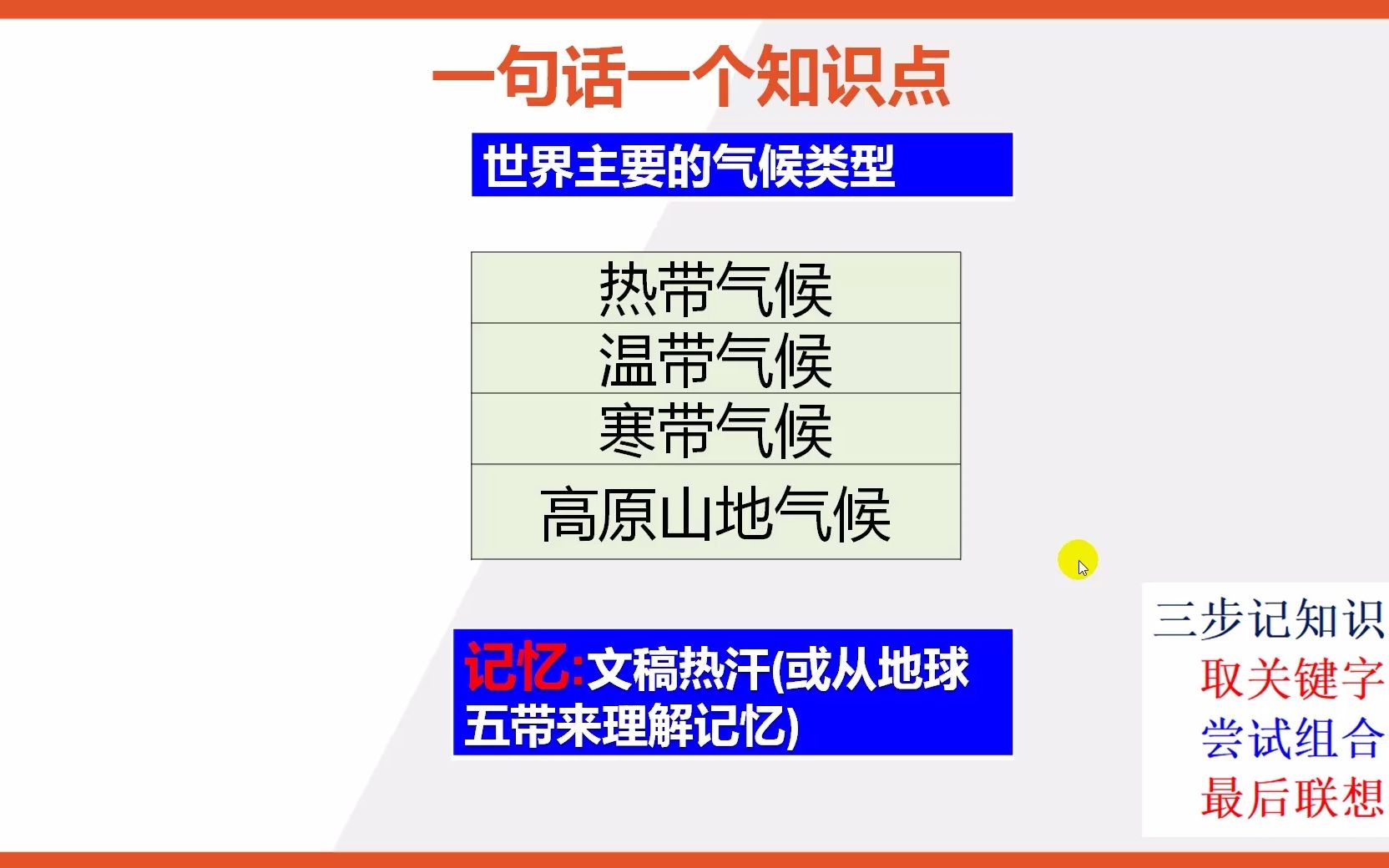 [图]【七年级上册地理知识点记忆】世界主要气候类型