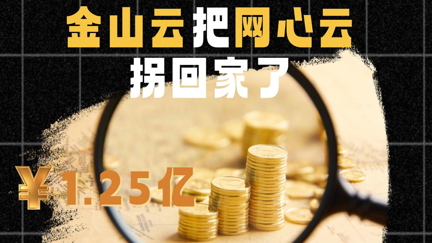 1.25亿!金山云把网心云拐回家了,CDN圈坐不住了