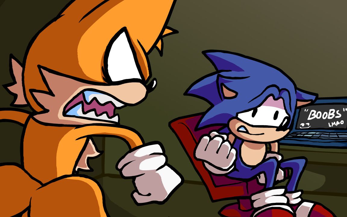 fnf生草模组 索尼克被抓住了 sonic caught