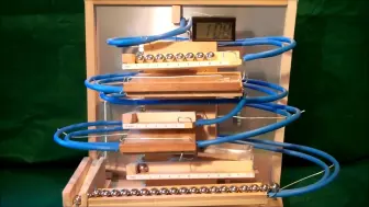 Download Video: 会滚动的波子时钟 Rolling Ball Marble Machine Clock