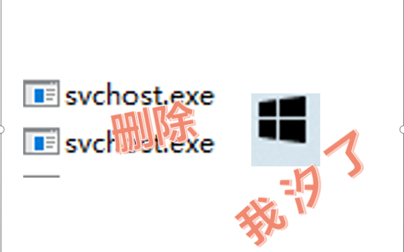 [自寻死路]删除Windows的命根子svchost.exe会怎么样?哔哩哔哩bilibili