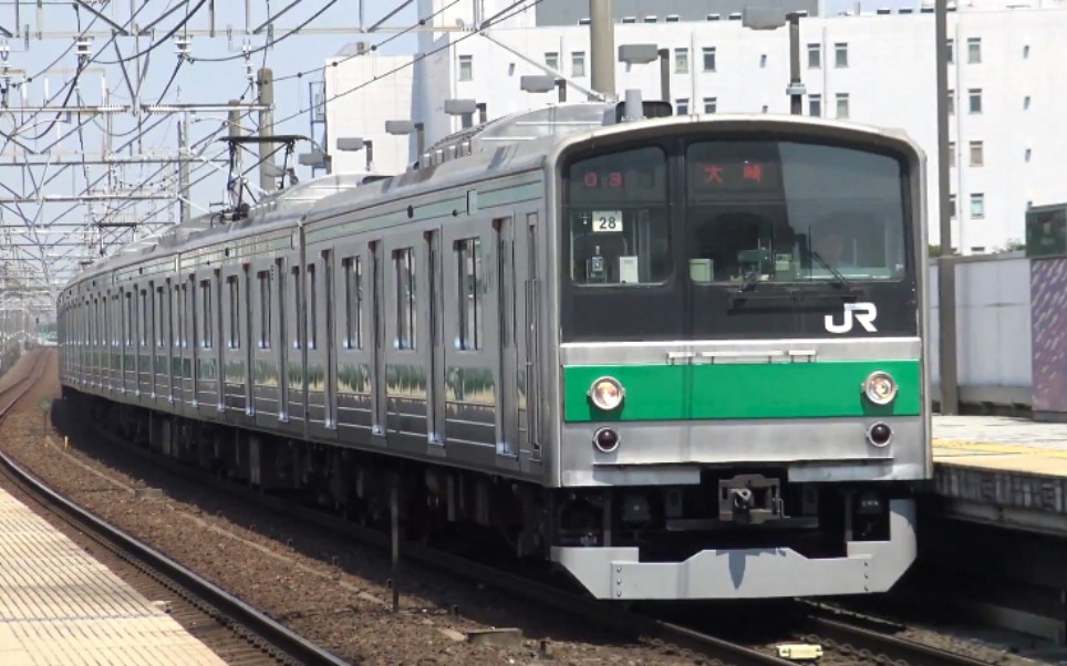 【4k】埼京線205系ハエ28編成 走行風景(りんかい線内) 東雲駅,大崎駅