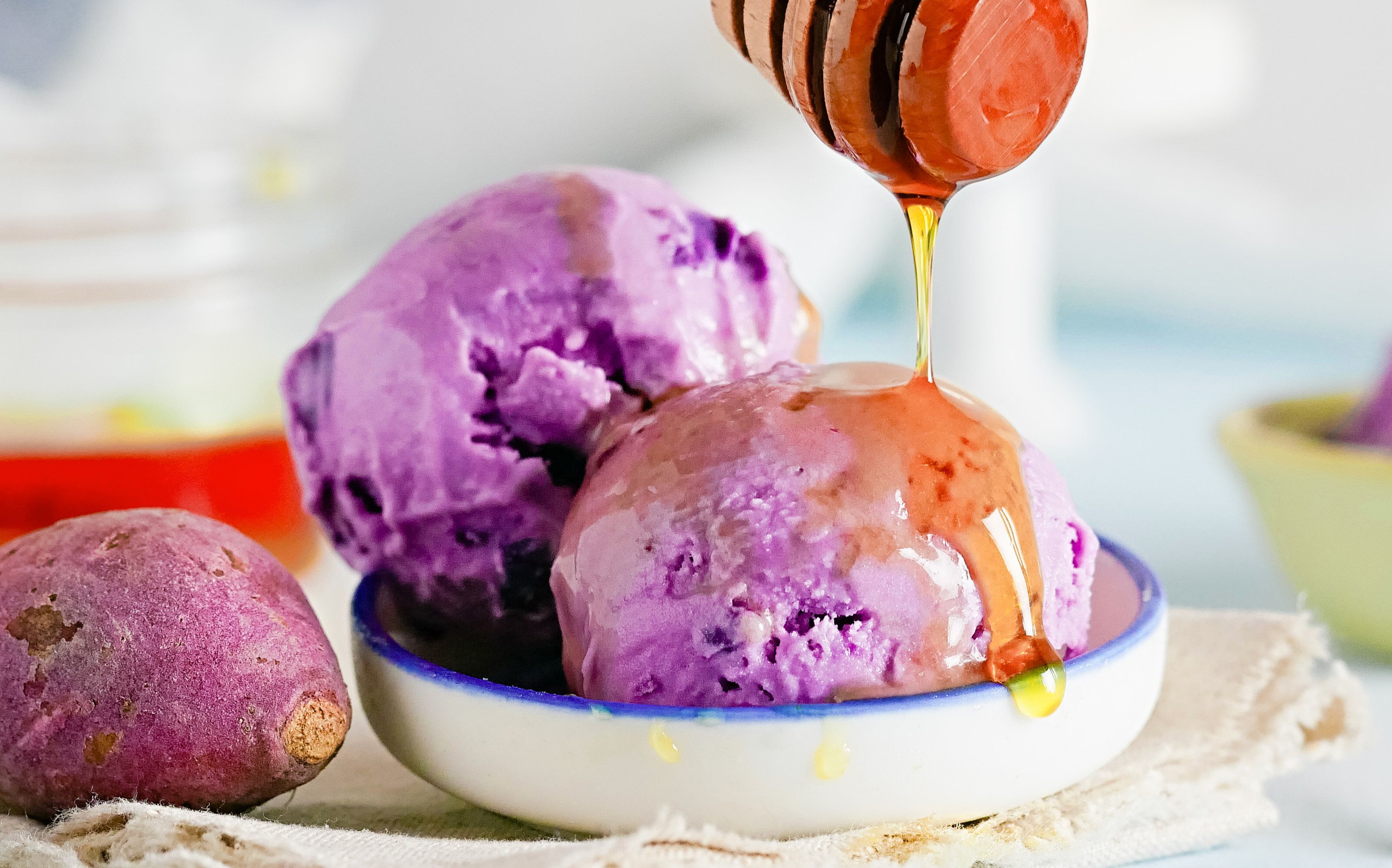 【紫薯冰淇淋·超懒版】不用鸡蛋,不用打发,顺滑无渣,停不了口~_哔哩