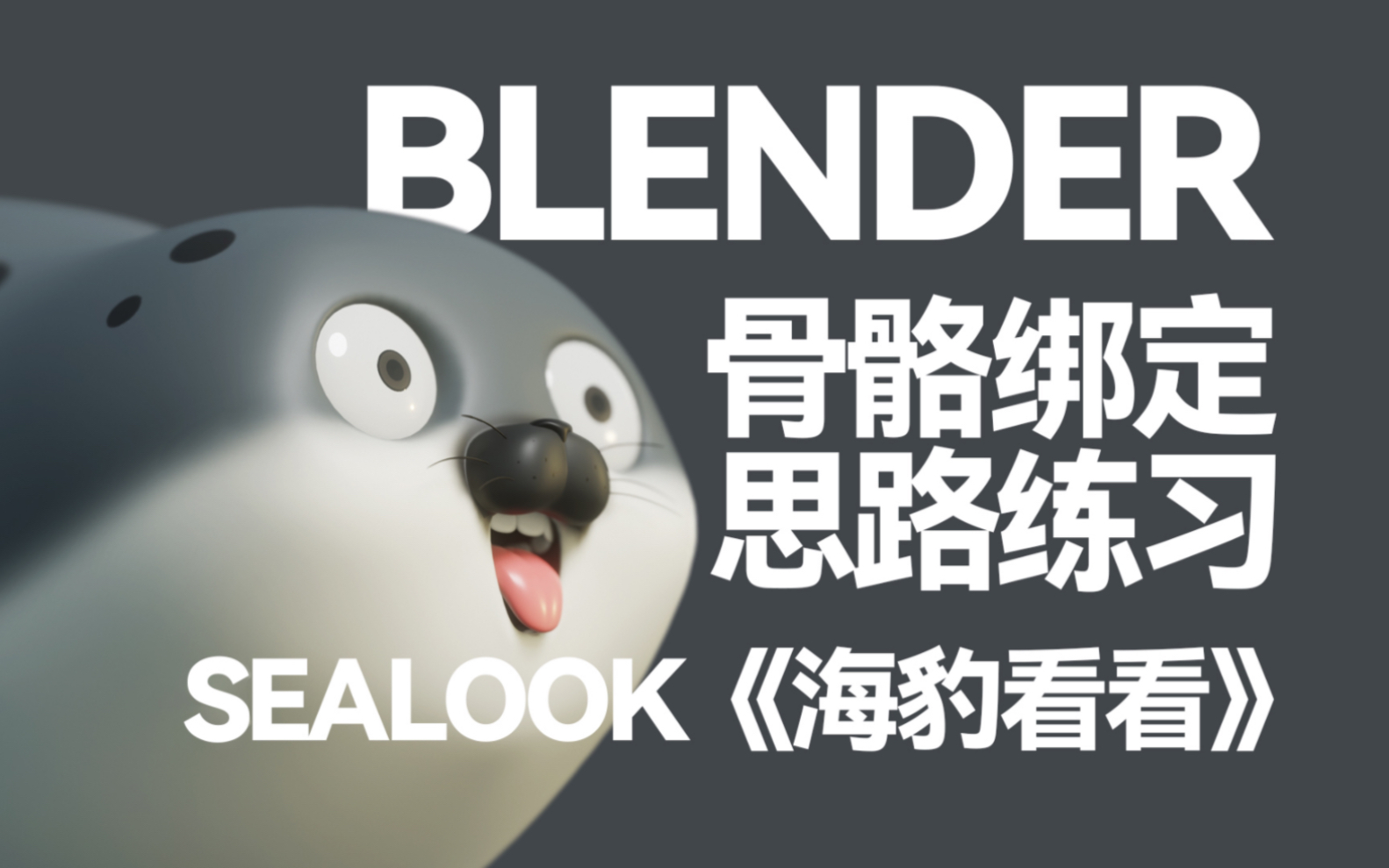 [图]blender 海豹绑定练习