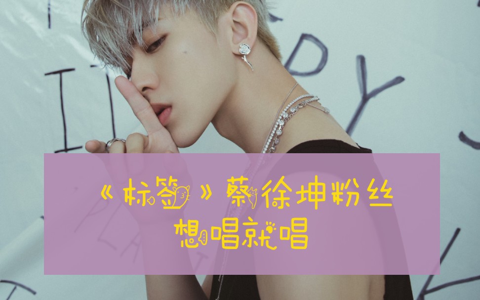 【蔡徐坤《标签》】粉丝想唱就唱!再不出音源都疯了!