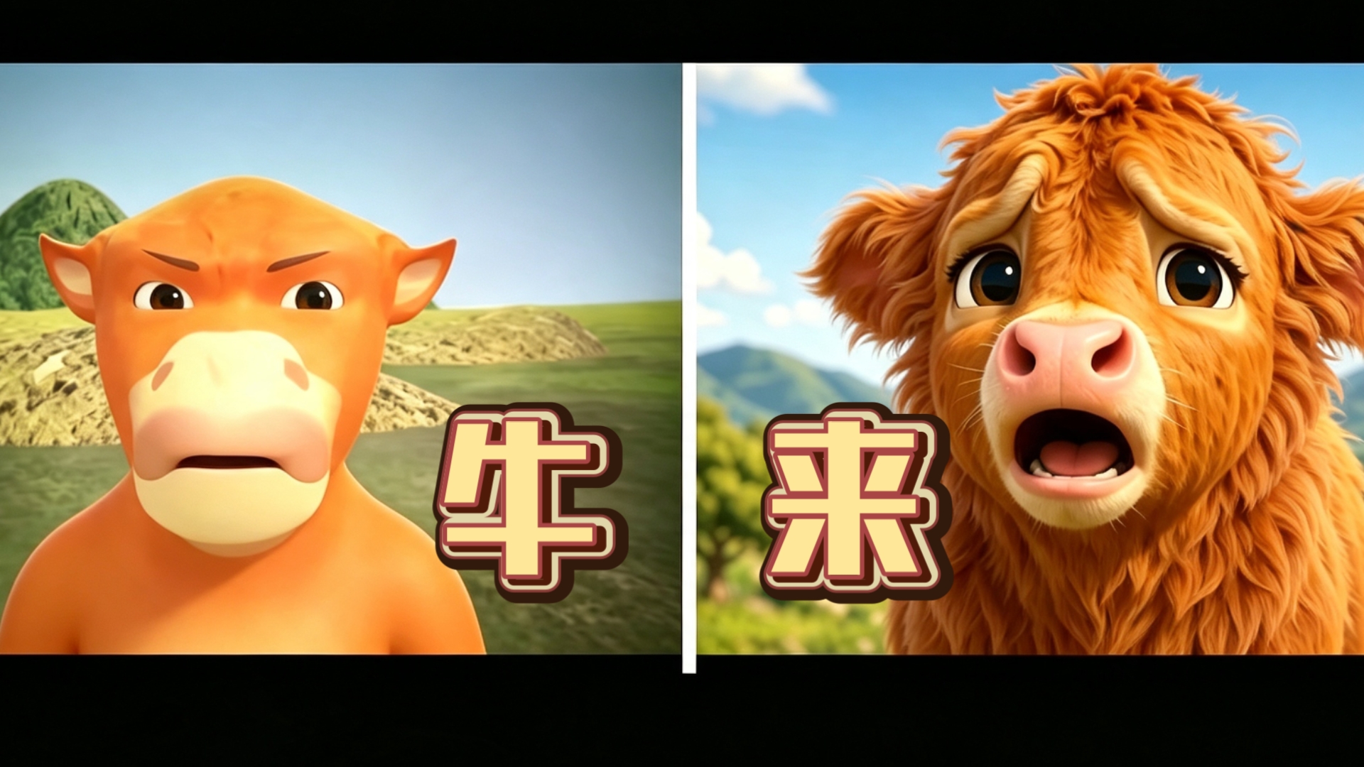 【牛来】原版 VS AI版