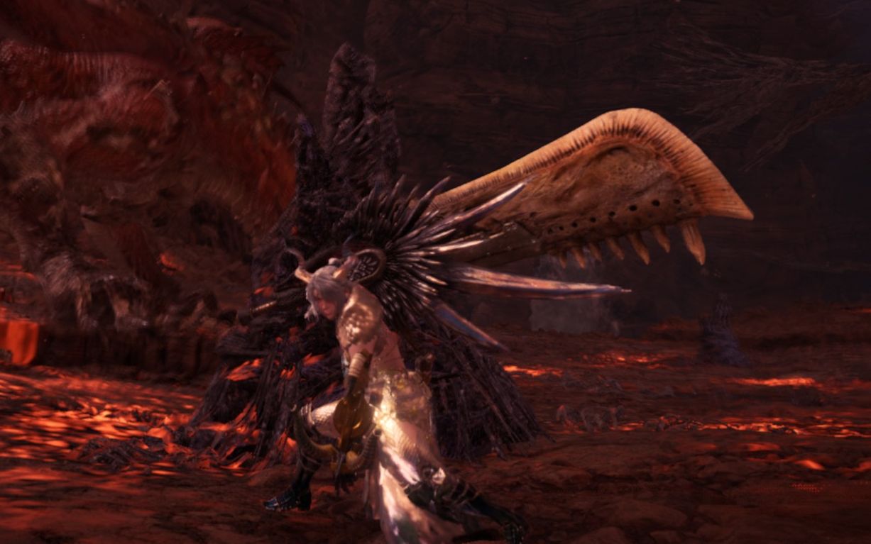 【mhwi】大剑 冥赤龙侦查420(无落石) 娱乐向《不归的地底》_哔哩