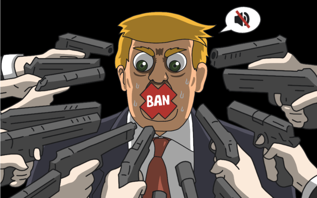 活动作品被封号的川普