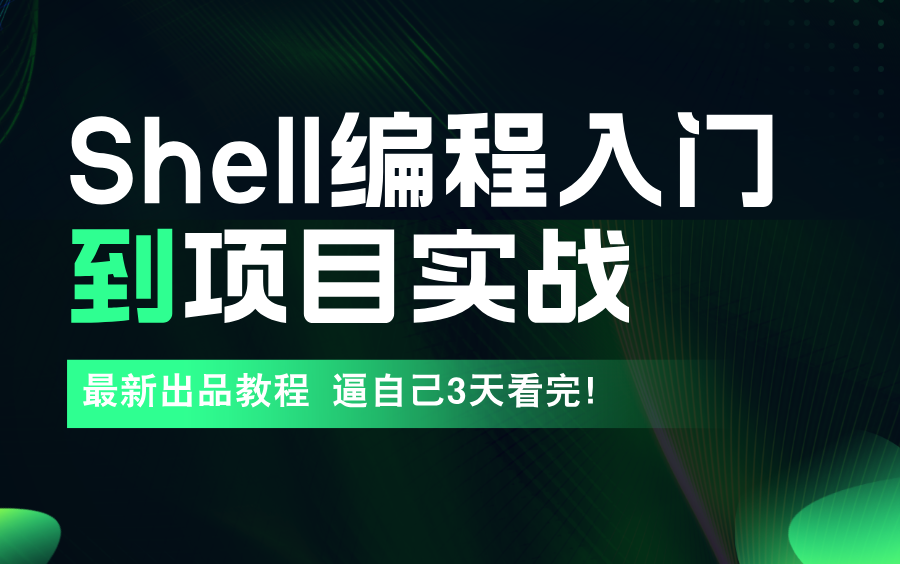 最新Shell编程入门到项目实战哔哩哔哩bilibili