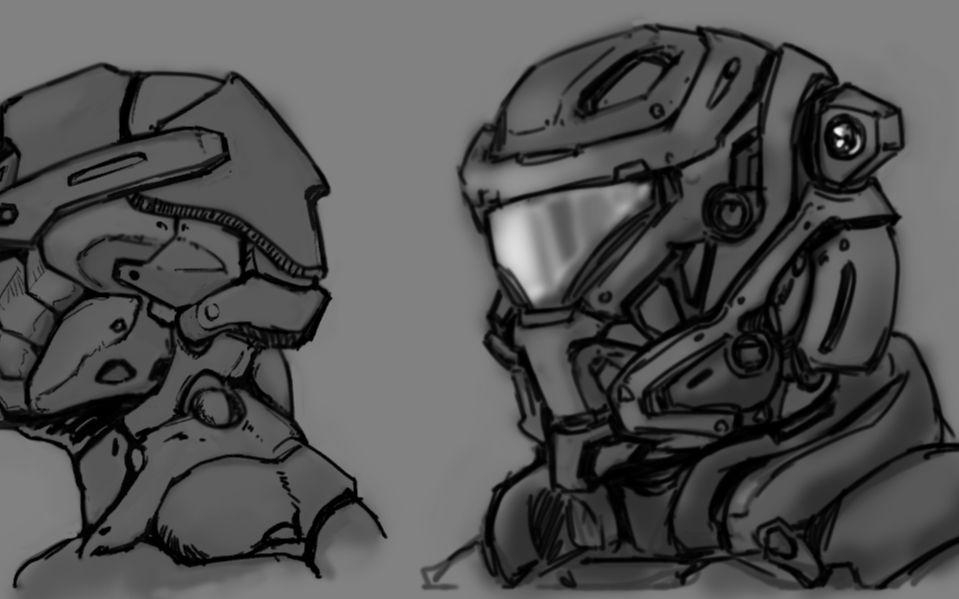 概念设定100个机甲头部挑战0853d模型师在找灵感