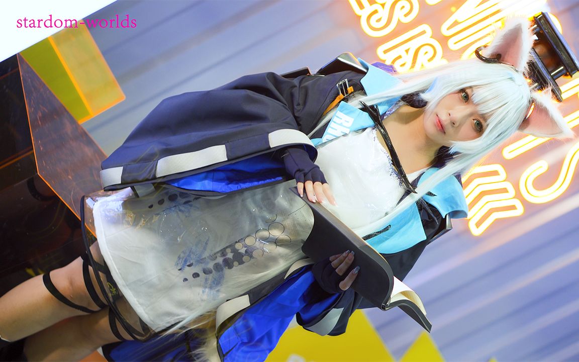 4k广州bw2020 广州漫展cosplay day1-p2明日方舟迷迭香_哔哩哔哩 (゜