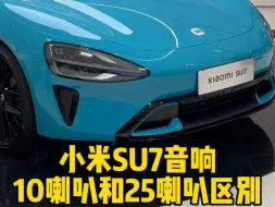 Download Video: 小米SU7音响10喇叭和25喇叭区别