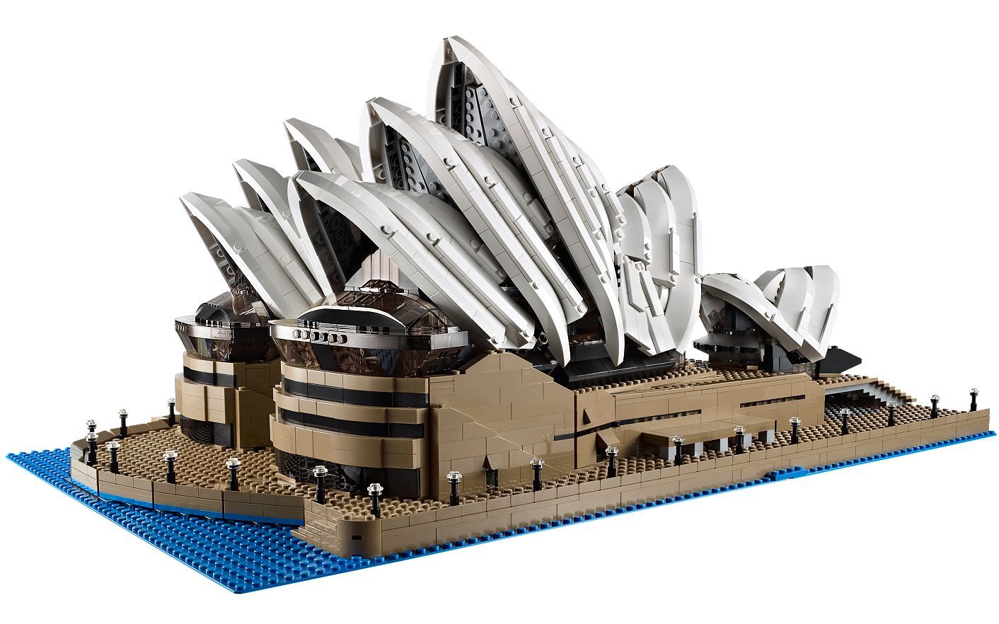 乐高lego10234创意百变高手悉尼歌剧院拼搭搬砖视频