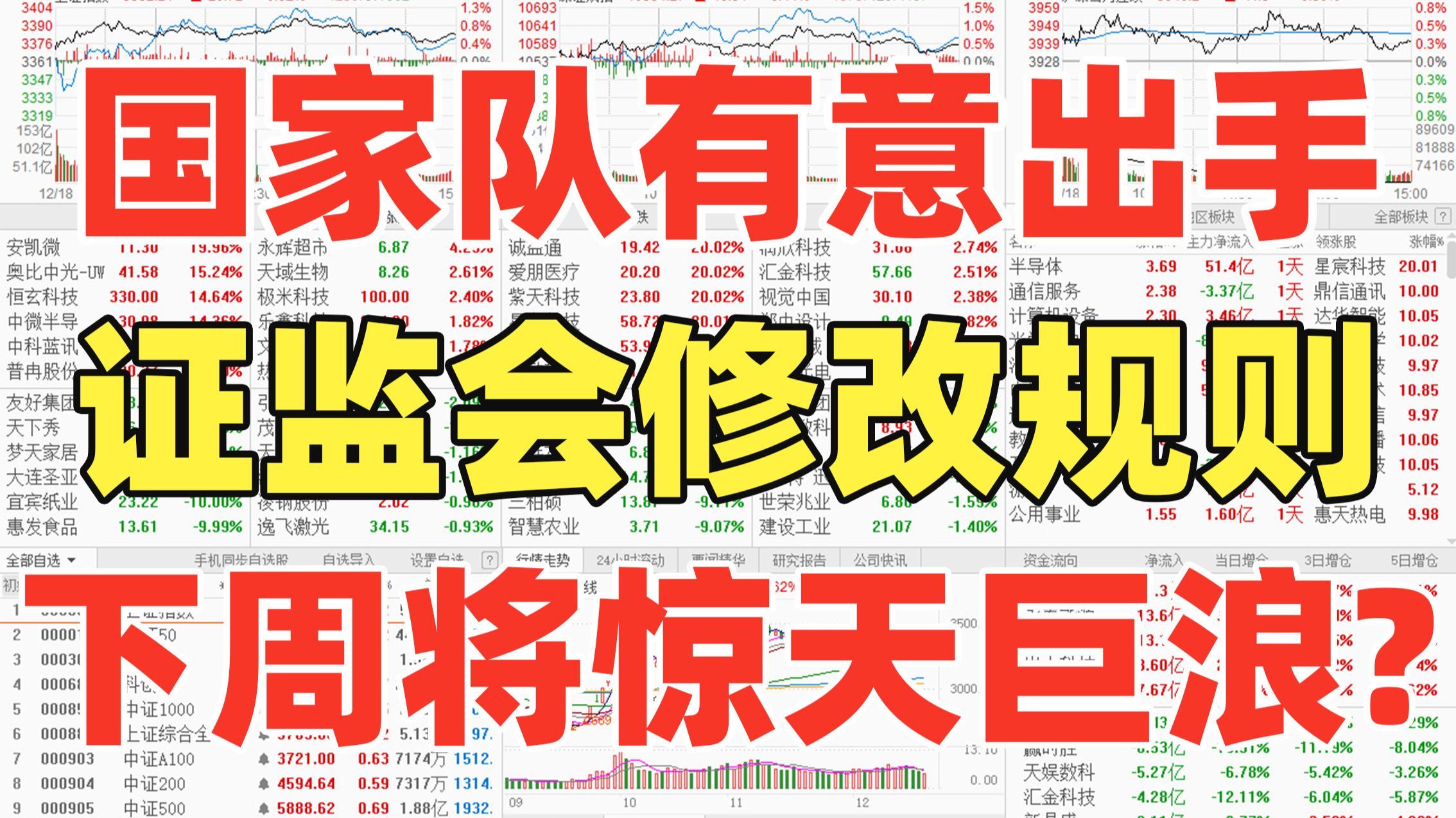 大奇迹日！国家队惊天大逆转！抄底宽基ETF，放量深V翻红！证监会修改规则，10月行情怎么看？下周又将惊天巨浪？