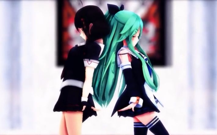 [图]【MMD】 元气的山风酱和时雨酱的 「爱Dee」