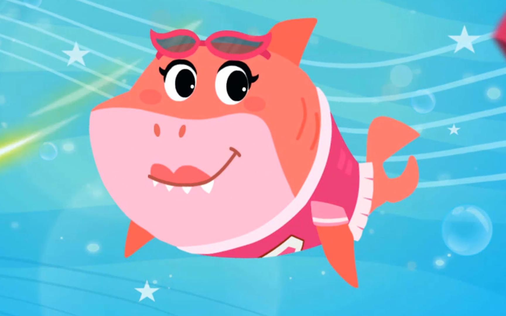 鲨鱼帮帮队:鲨鱼妈妈帮助海马 宝宝巴士游戏