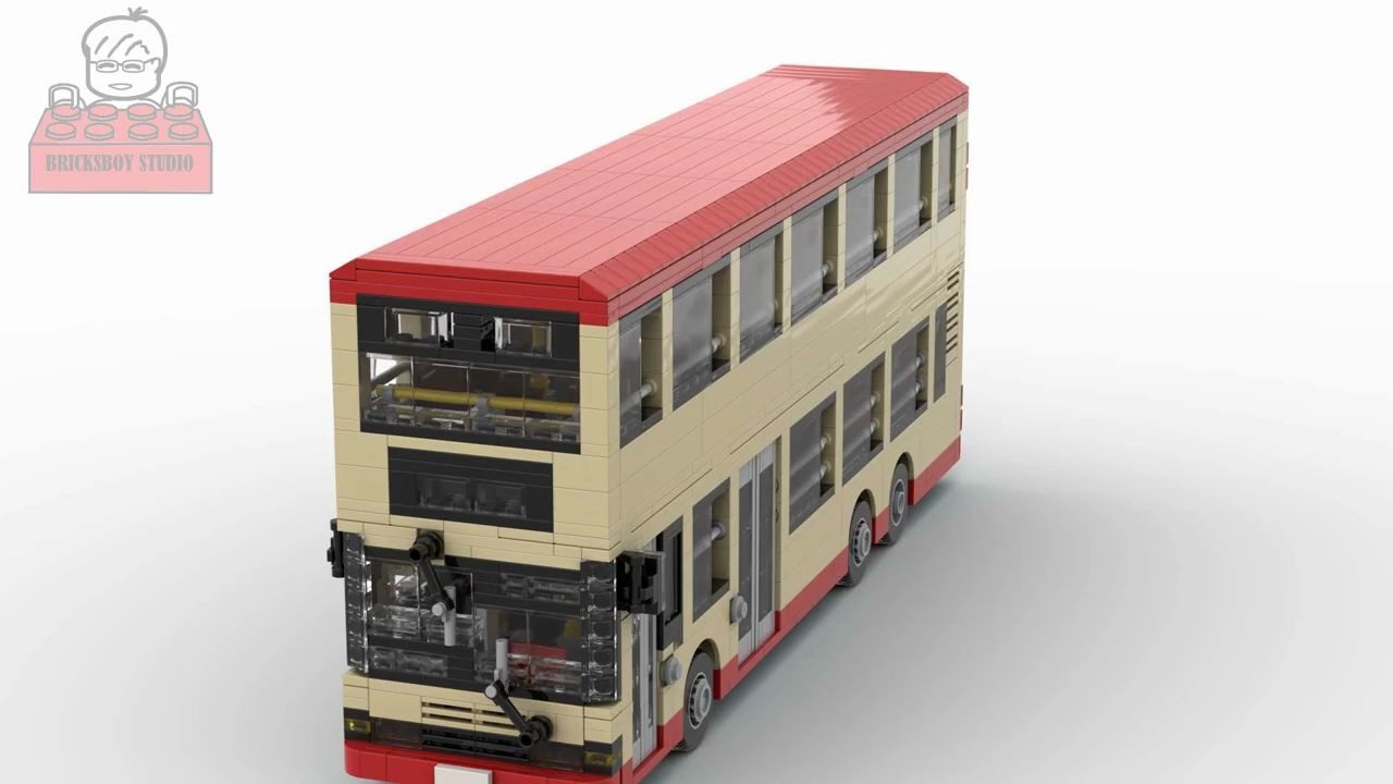 【砌砖小哥】乐高moc教程(包教包会)- 双层公交巴士车