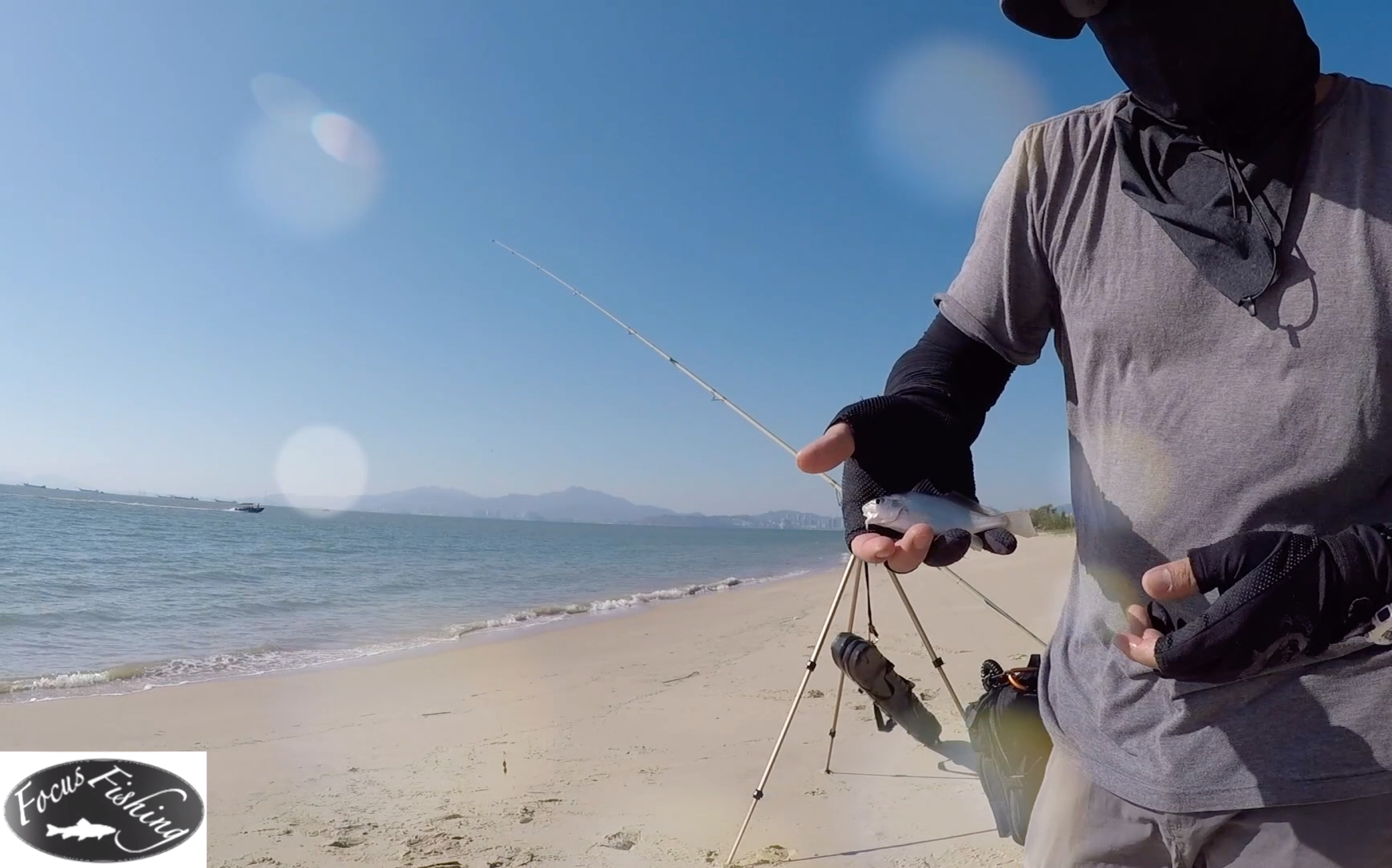 focus fishing vlog 3-2 沙滩,远投,钓鱼