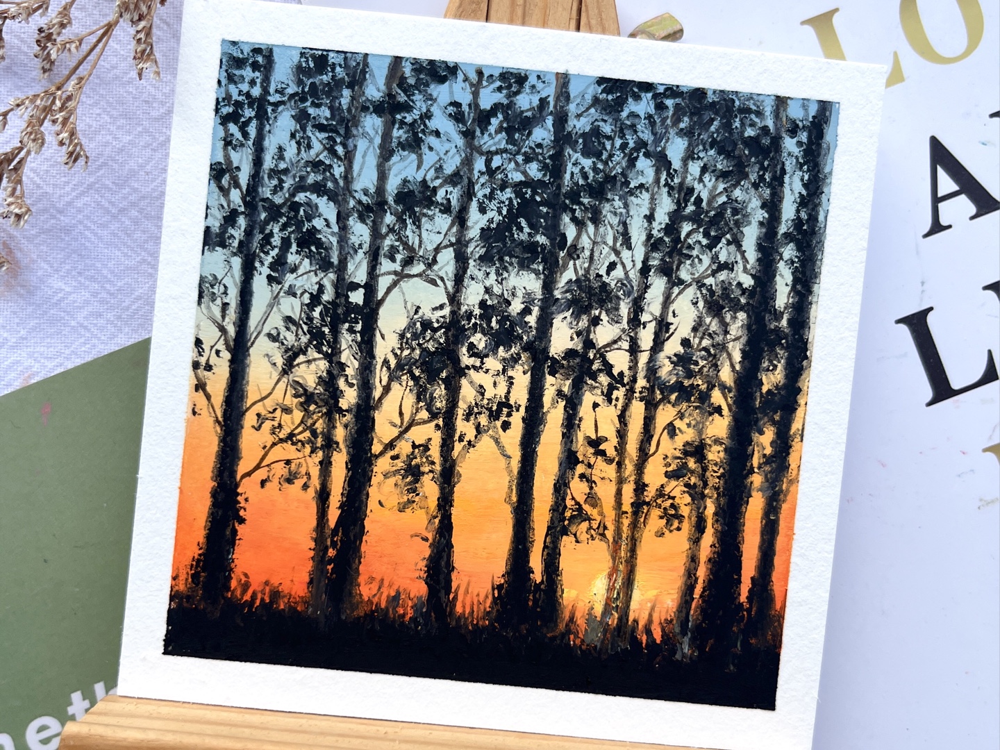 新手油画棒|陪我看一场落日吧