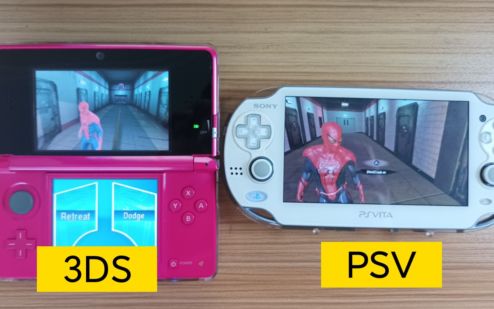 [图]《超凡蜘蛛侠》 3DS VS PSV