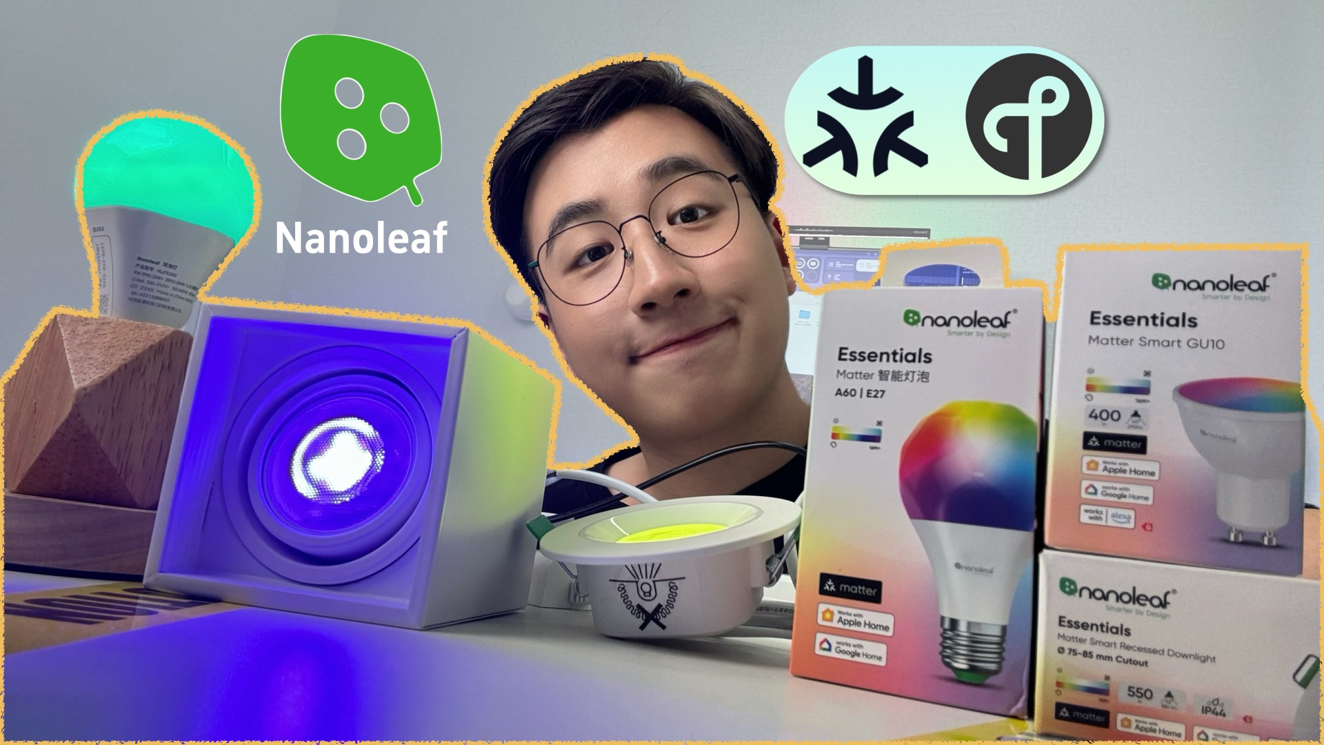 「Nanoleaf」奇光灯! 酷且支持Matter over Thread!哔哩哔哩bilibili