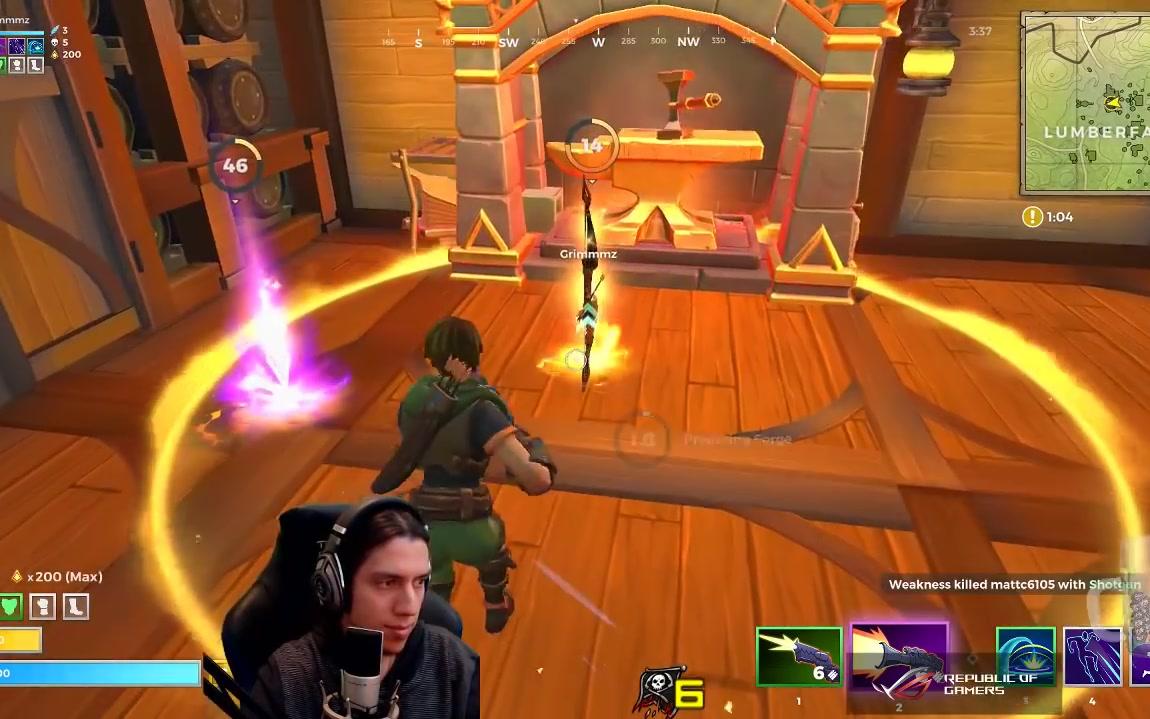 [图]【Grimmmz】《Realm Royale》猎人单排18杀欺负人 全传奇装备 绝地求生吐槽大会