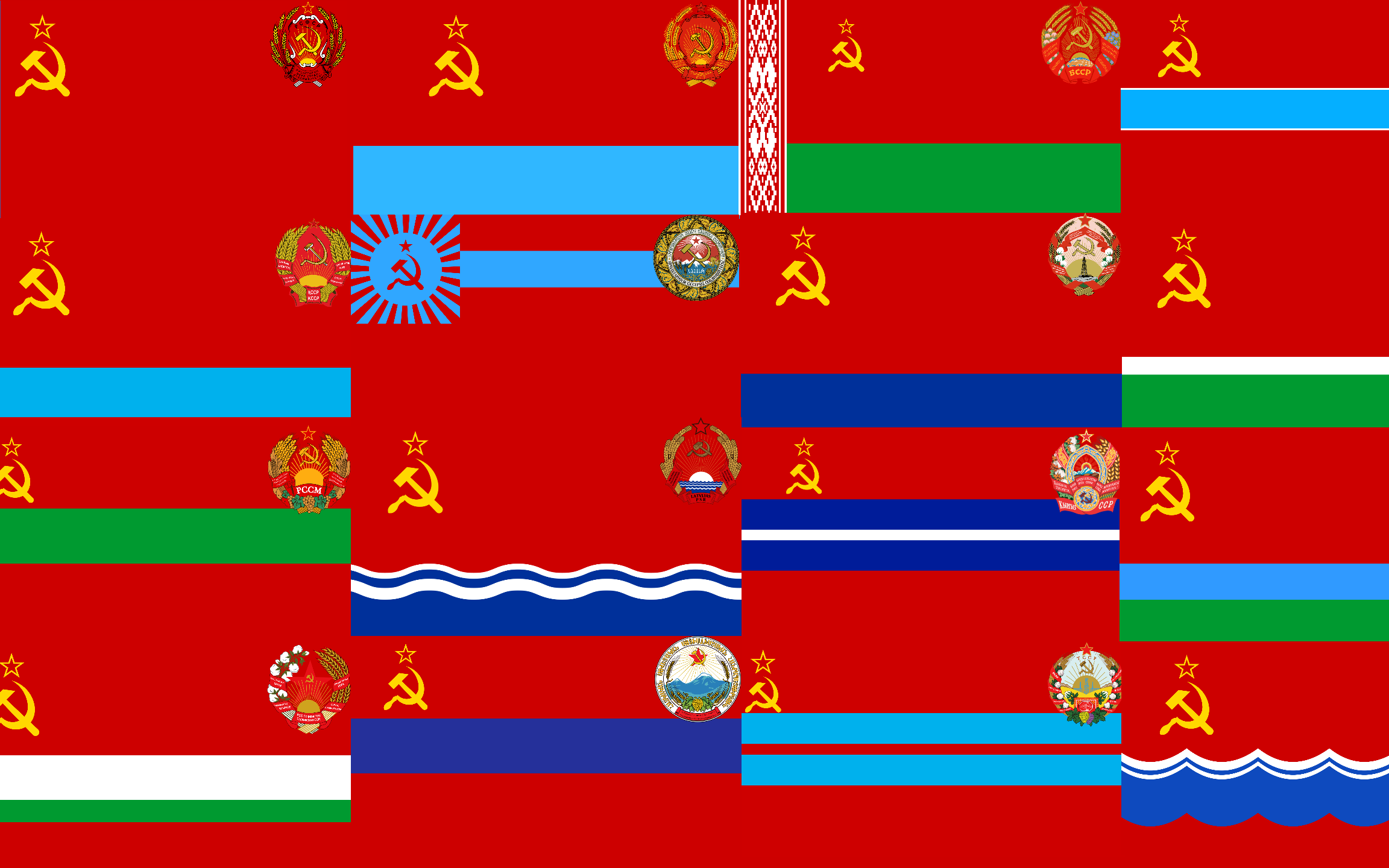 苏联所有加盟共和国国歌纯音乐一遍版大合集