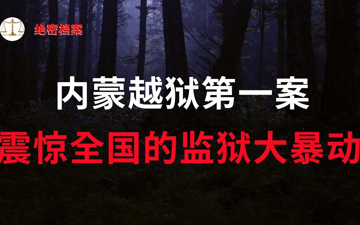 震惊全国的呼和浩特监狱大暴动,内蒙越狱第一案,穷凶极恶的重刑犯  大案要案纪实录  绝密档案哔哩哔哩bilibili