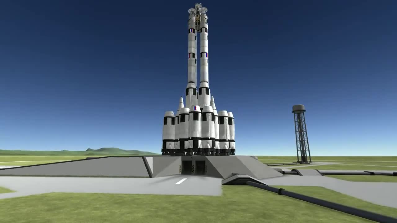 模拟 -设想2035年中俄共同建造7200吨级超级火箭发射成功