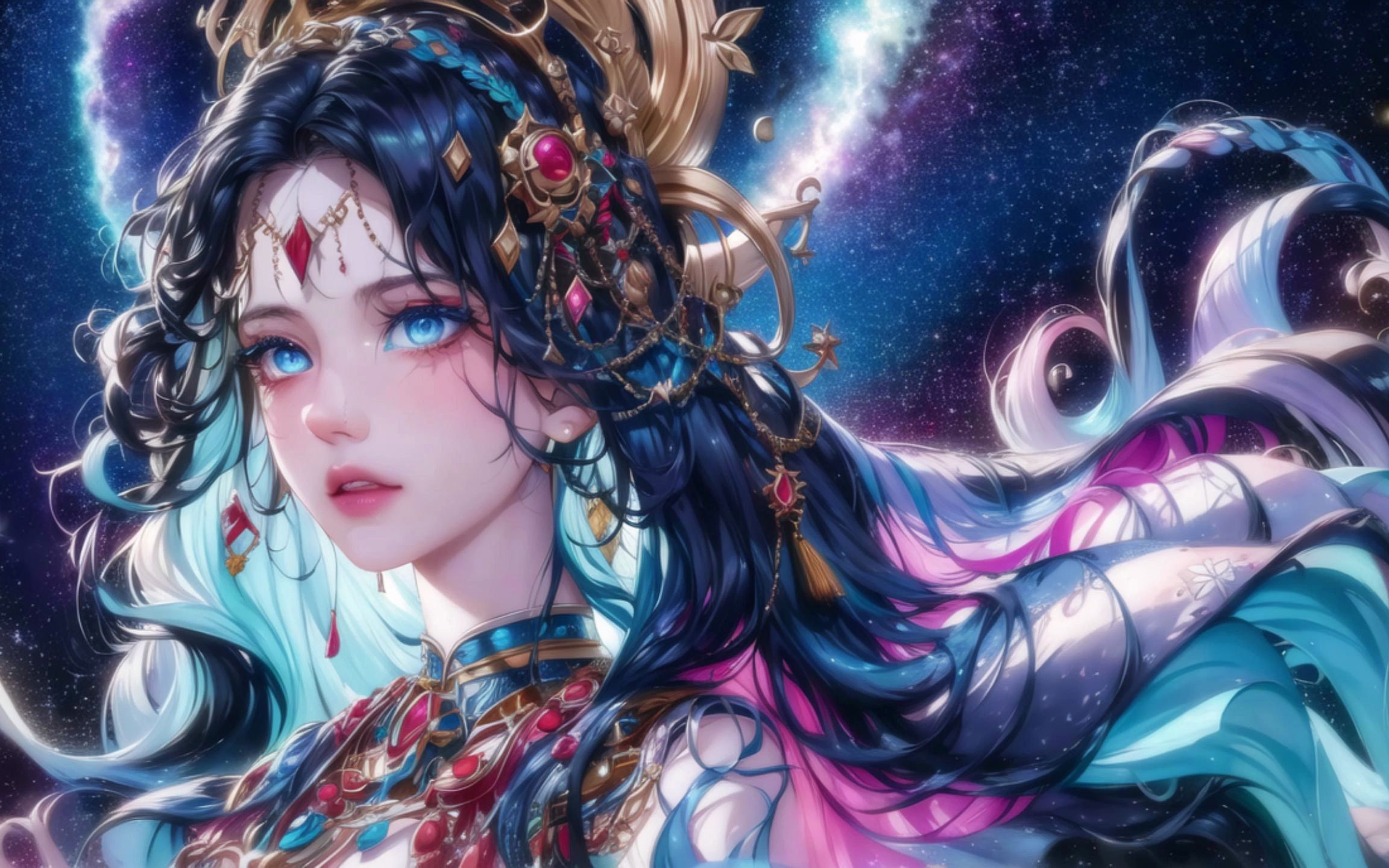 【ai绘画】星空少女