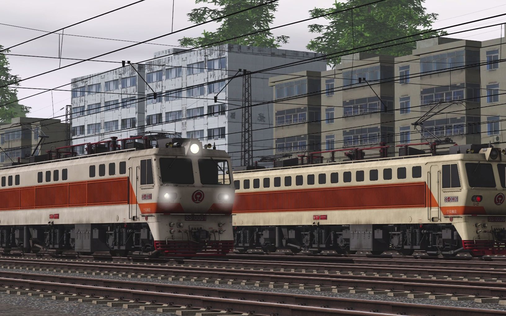 活动作品trs19新造的ss7型电力机车快速预览