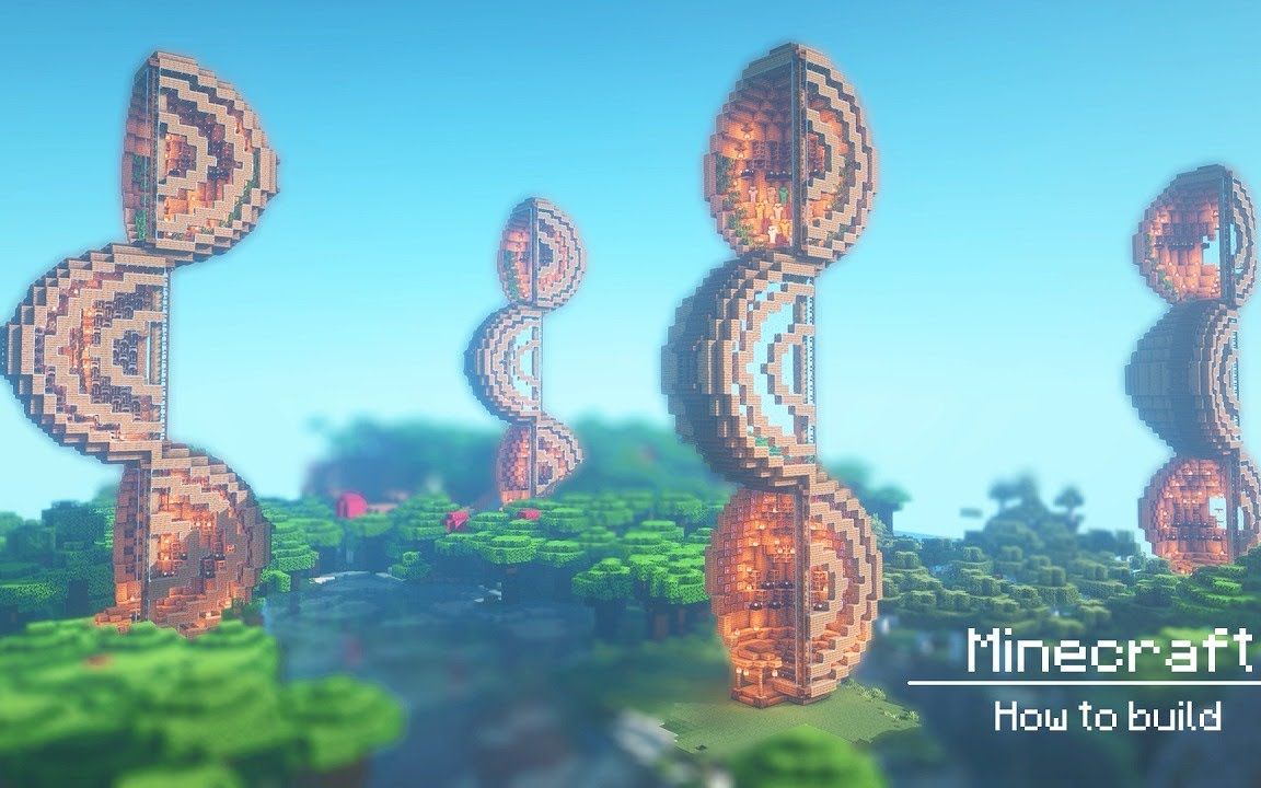 【MOBYDICK】Minecraft 如何建造螺旋塔屋(搬运)哔哩哔哩bilibili