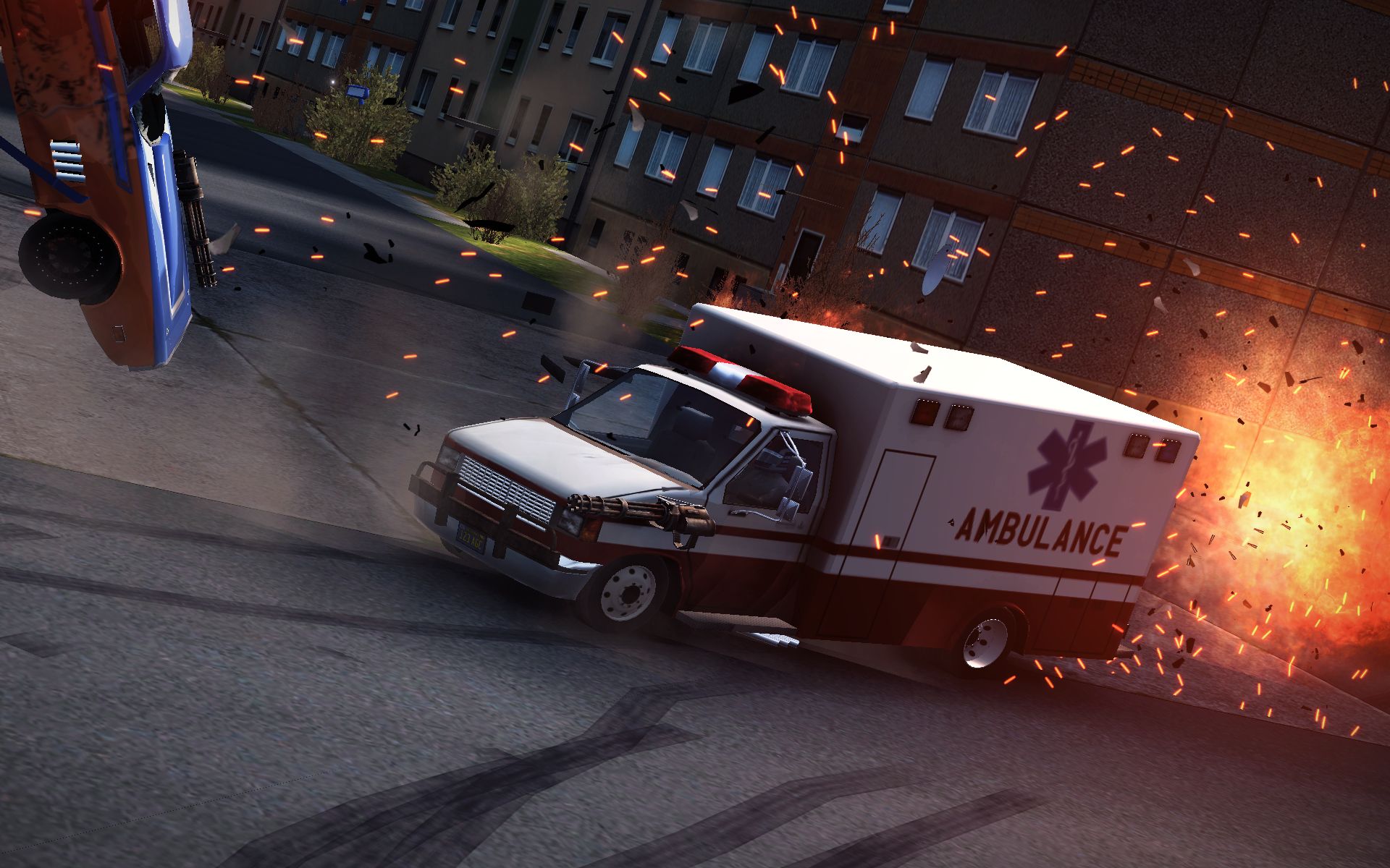 碰撞之日crashday lifesaver 福特e系救护车 车辆演示