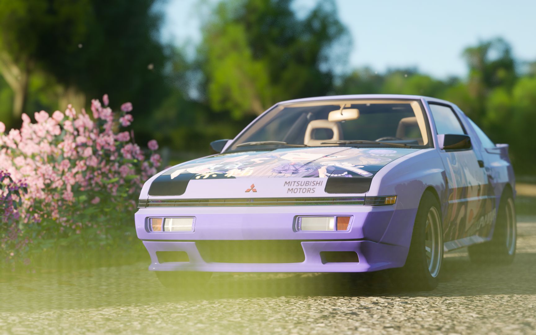 【地平线4】三菱starion 夏季线上pve狮子头「美好的旧日跑车」_哔哩