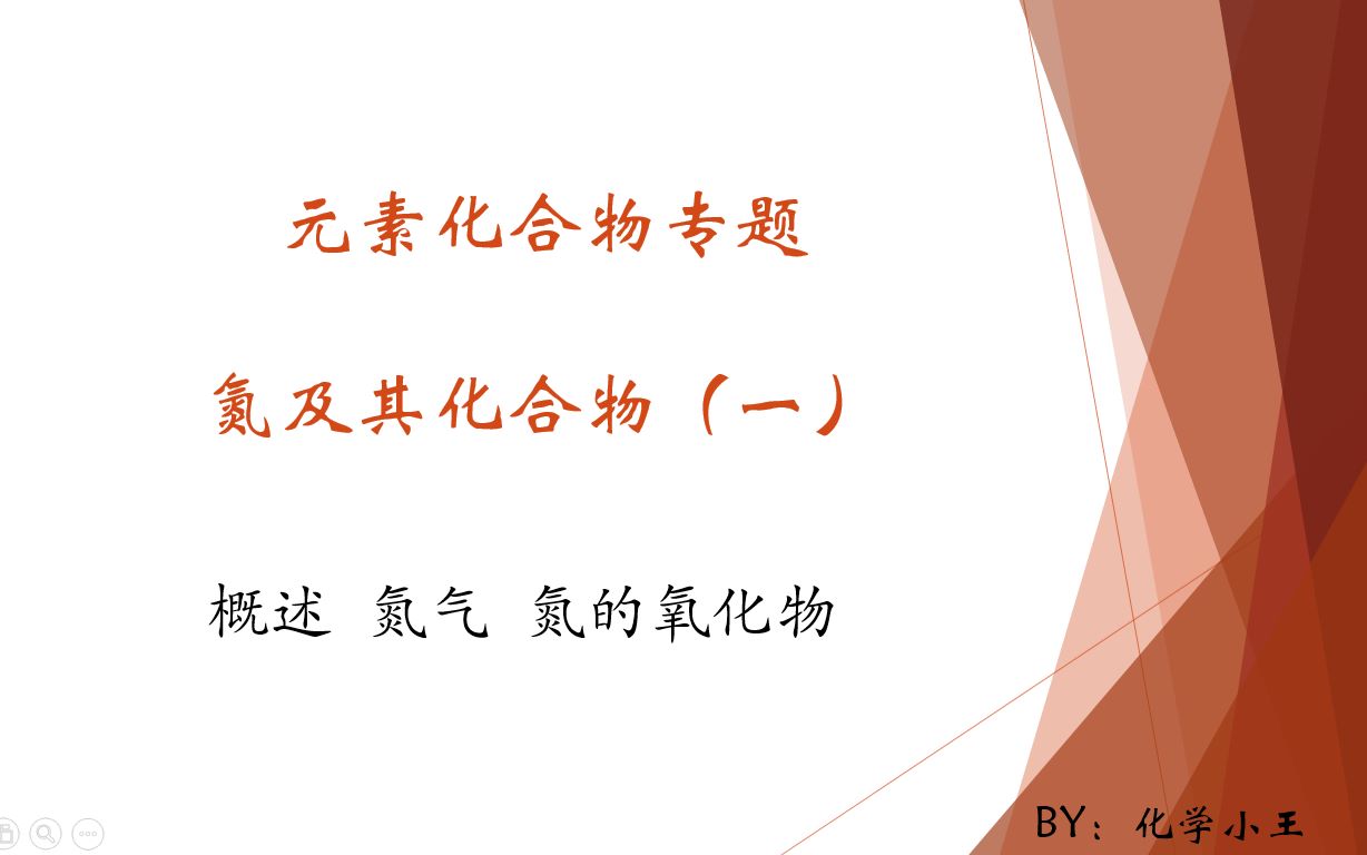 【高中化学/知识点串讲】氮及其化合物(一)氮气 氮氧化物哔哩哔哩bilibili