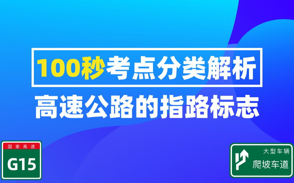 [图]高速公路上的这些指路标志，你能区分清楚吗？