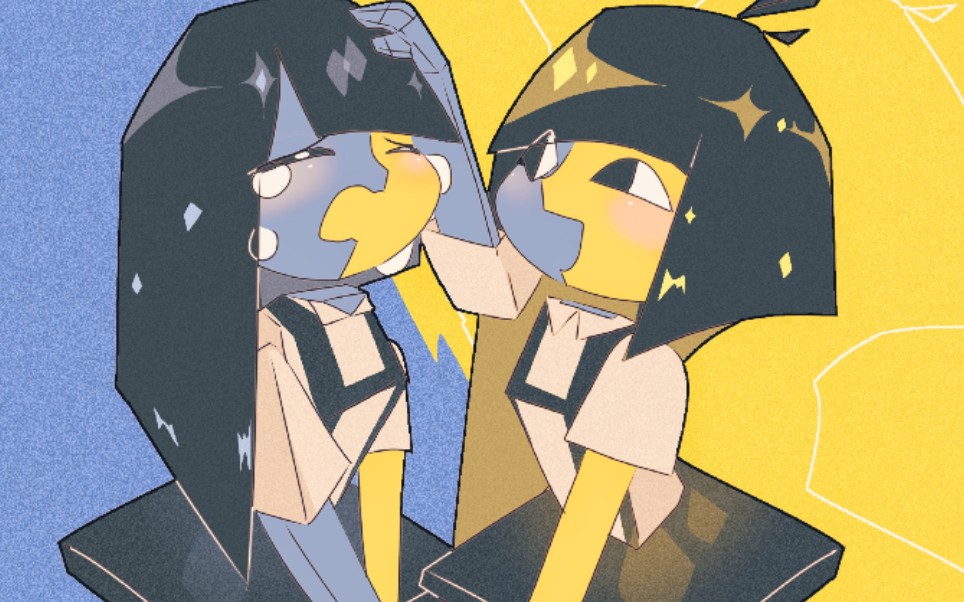 【绘画】两只ena_哔哩哔哩_bilibili