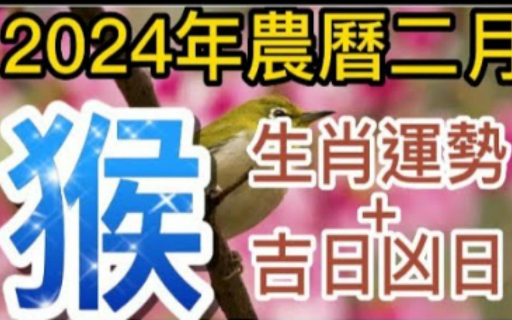 [图]【张古柏】每月运势+吉日凶日2024年农历二月(阳历2024年3.10 ~ 4.8)生肖运势分享 - 猴