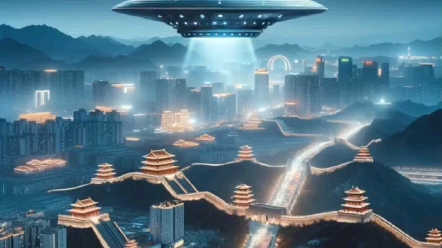 一艘神秘UFO,参加元宵灯会#ai绘画 #换个角度看世界 #UFO哔哩哔哩bilibili