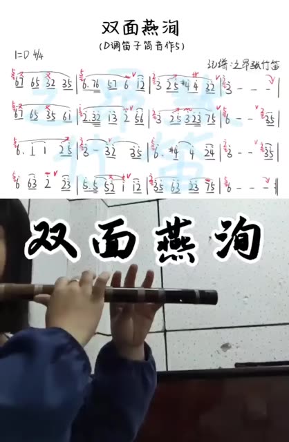 《双面燕洵》简谱77技巧标注来啦
