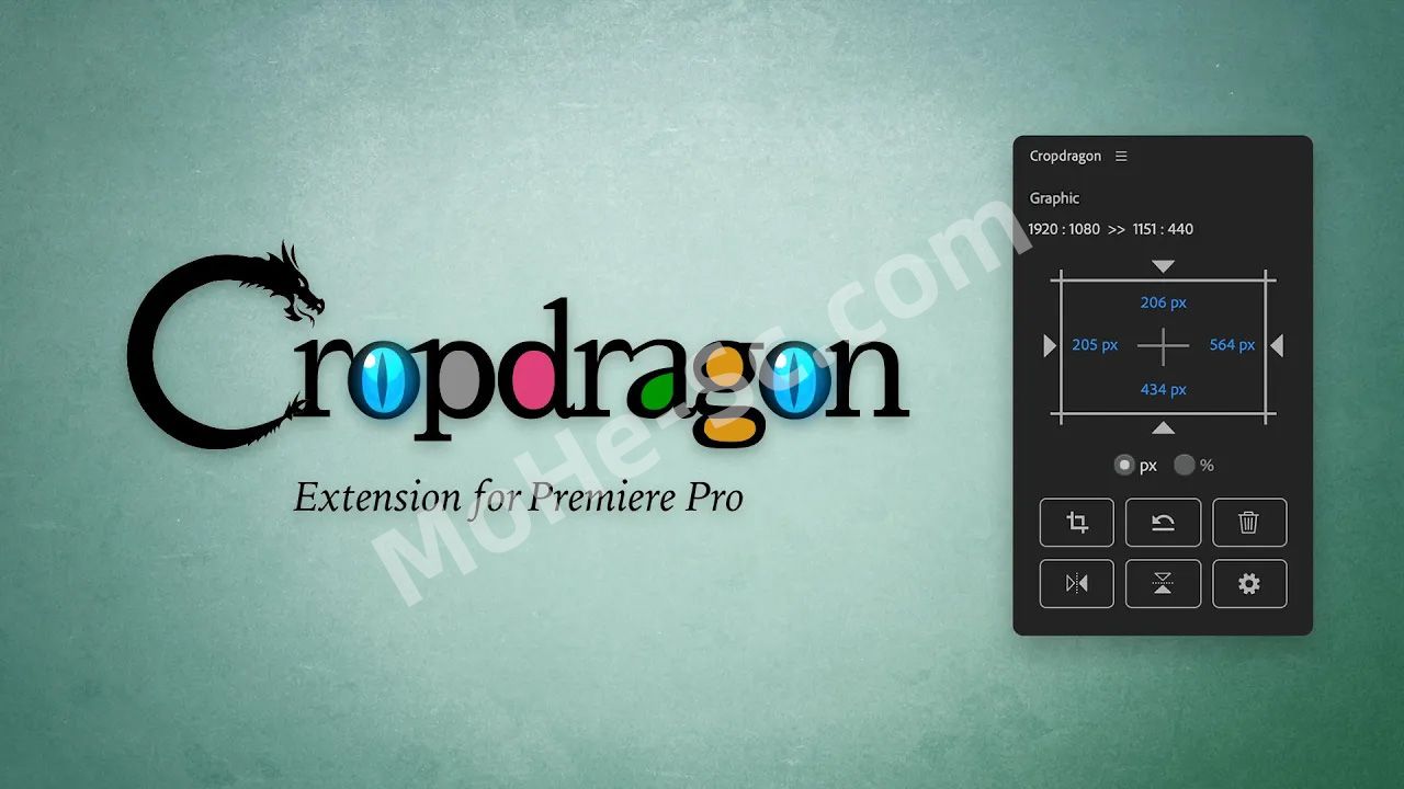 Premiere Pro 图层画面自动裁剪脚本 Aescripts Cropdragon v1.0.1 For Premiere Pro 2022 +哔哩哔哩bilibili