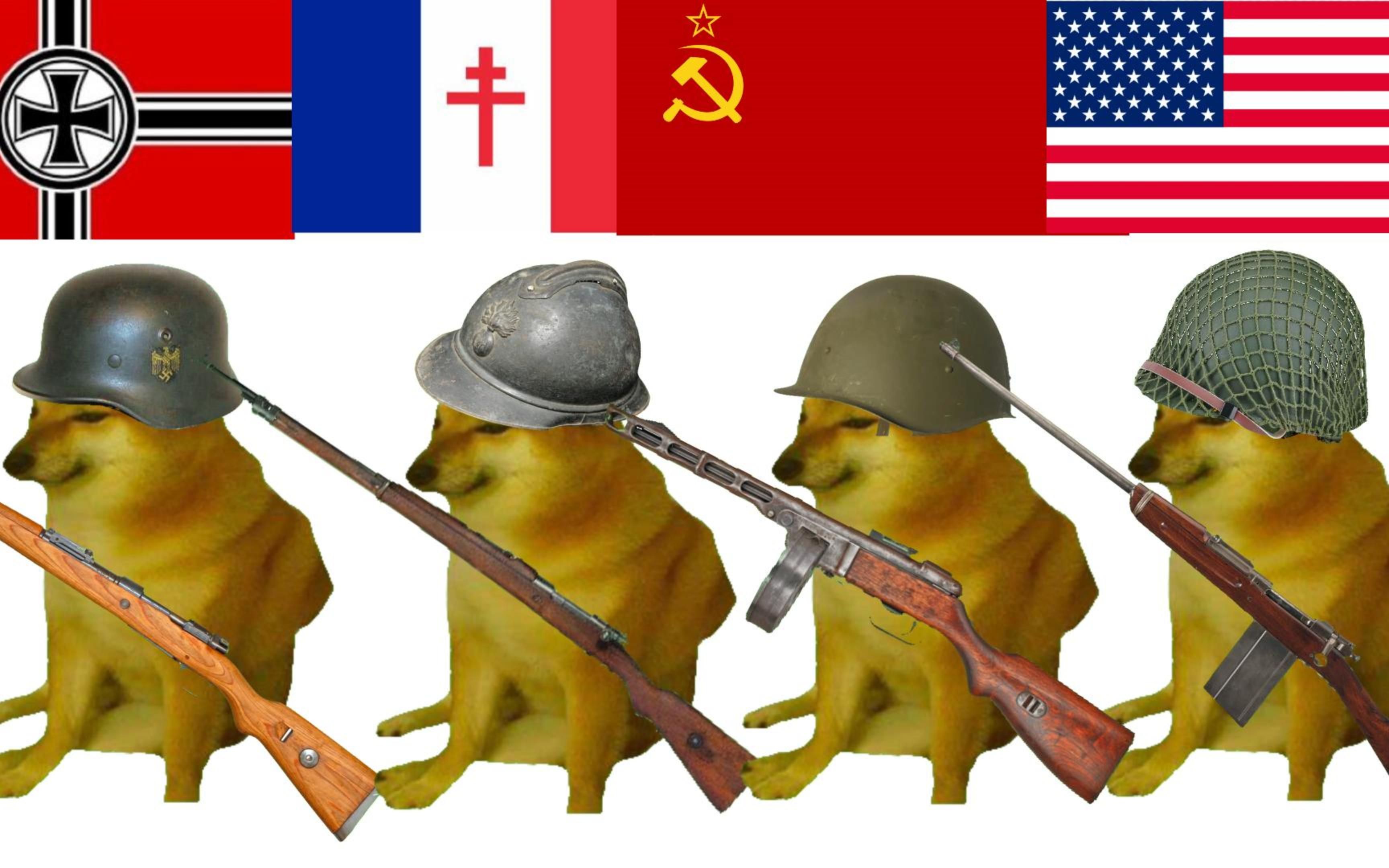 用cheems演绎各国二战战力状况